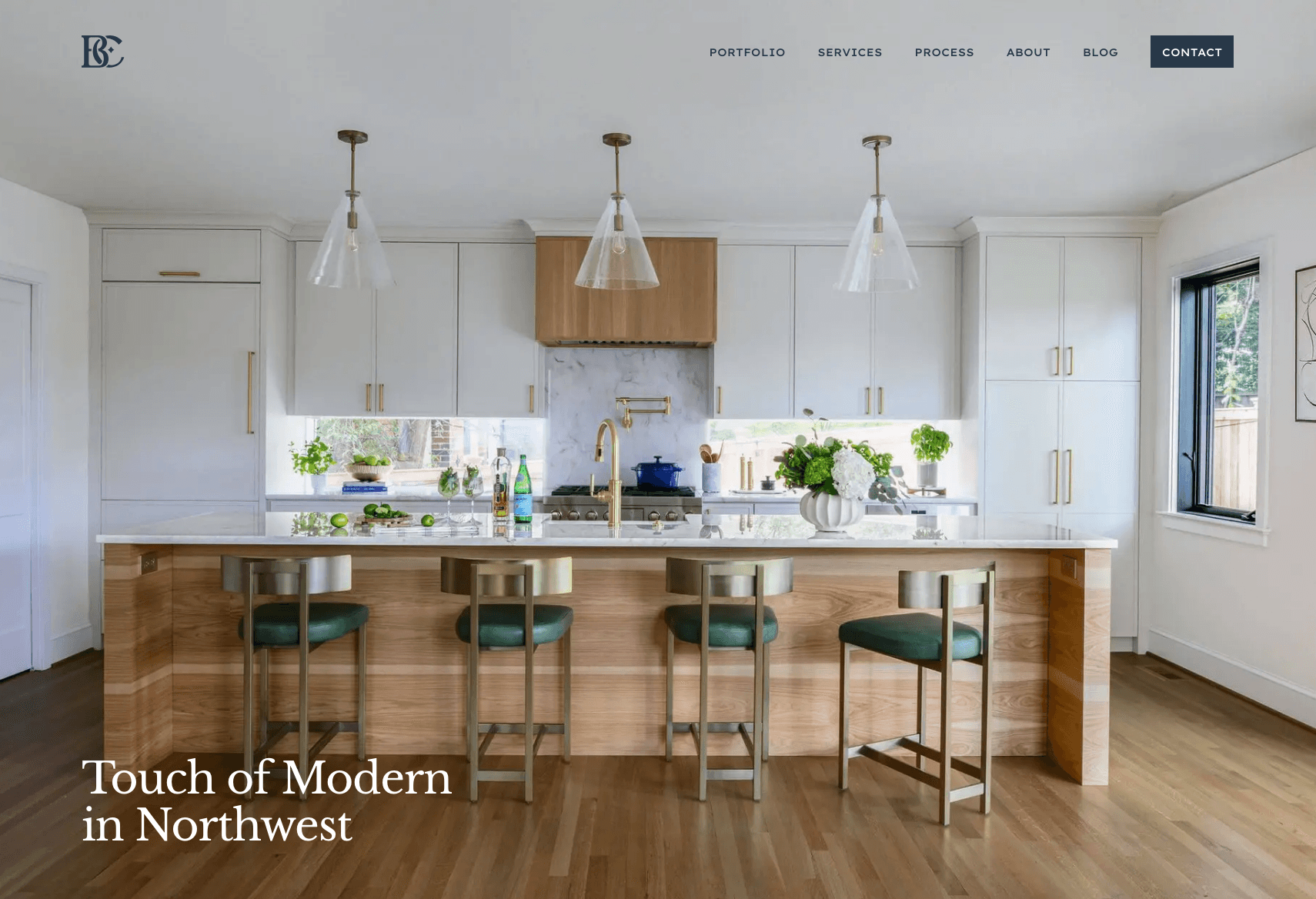 Residential Contractor website portfolio screenshot